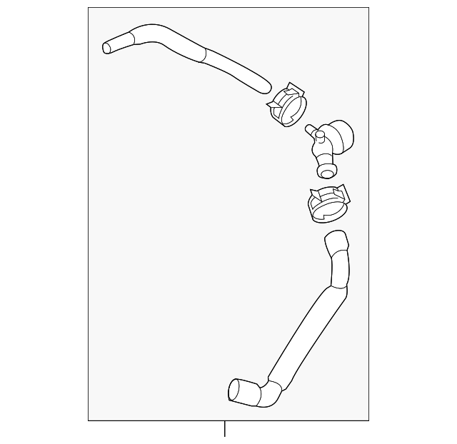 5Q0122157AK Rear Hose 20152023 Audi Audi Parts Store