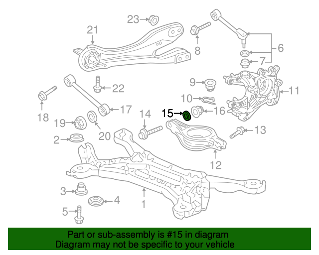 20052017 Honda Lower Control Arm Cam 52388SHJA01 XportAuto