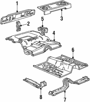 E1BZ7440320A - Body: Rear Body Panel for Ford: LTD | Mercury: Marquis Image