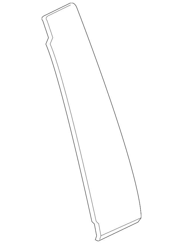 20202022 GMC Rear Driver Side Door Window Frame Front Applique