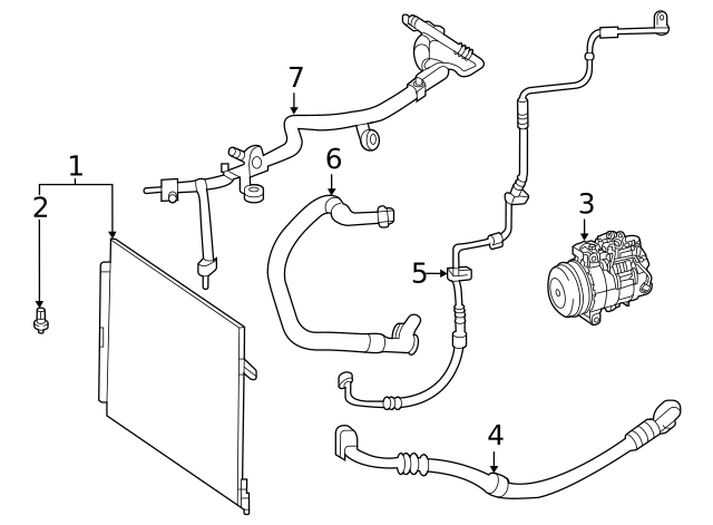 167-830-86-02 - AC Line 2020-2023 Mercedes-Benz | Mercedes-Benz 