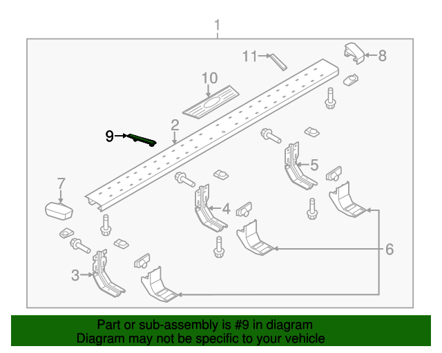 20122016 Ford OEM Running Board Step Pad CL3Z16491AA Ford Parts Center