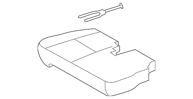 TOYOTA Genuine 71511-0C350 Seat Cushion Pad