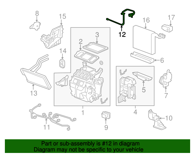 20062011 Honda Civic A/C Evaporator Temperature Sensor 80560SNAA01 XportAuto