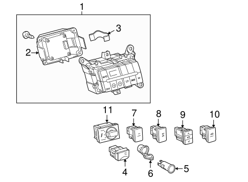 Front Console For 18 Toyota Sequoia Toyota Parts Center
