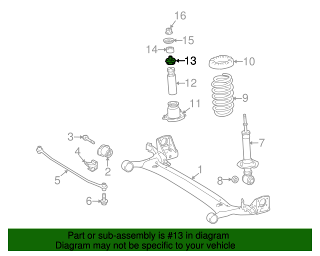 4875002050 Support Assembly; Support Assembly Rear Suspension 2001