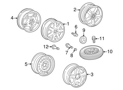 Hardware, Fasteners & Fittings for 1999 Mercedes-Benz SLK 230 #0