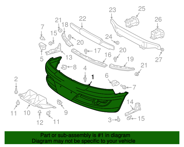 20032009 Lexus GX470 Bumper Cover 5211960938 OEM Parts Online