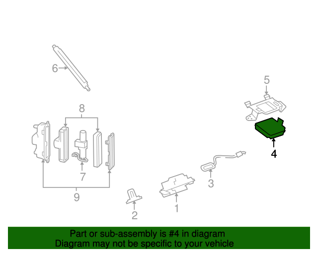 20102017 GM Accessory and Liftgate Control Module 20837686