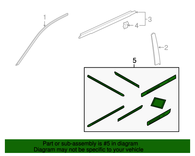 20132017 Honda Accord Body Side Molding 08P05T2A141 OEM Parts Online