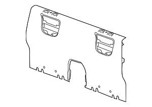 84694415 - Black Rear End Trim Finish Panel 2015-2022 GM | Big 3 Auto Parts