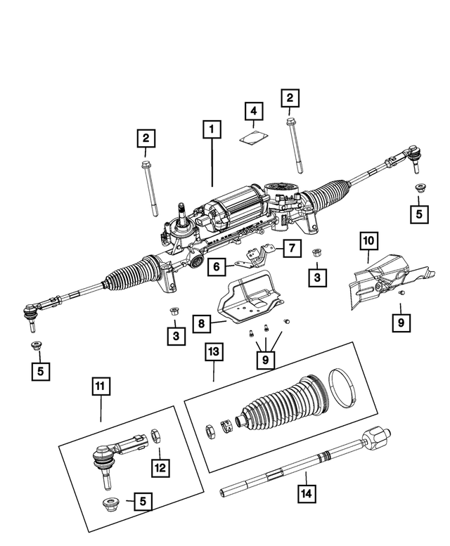 2019 Jeep Cherokee Steering Gear Heat Shield 68284817AA Mopar Estores