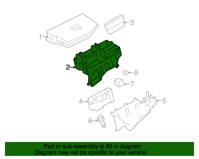 8274121040 Fuse & Relay Box 20112016 Scion tC OEM Genuine