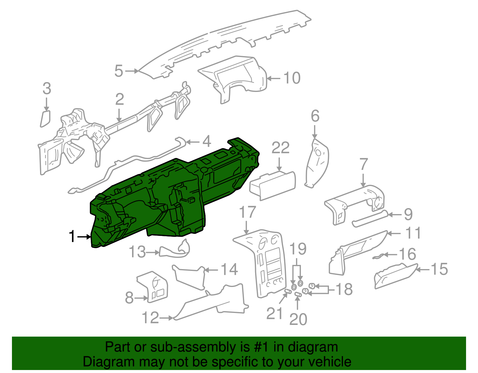 Carrier Assembly-I/P - GM (15263104)
