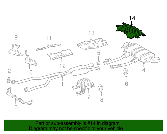 20182023 Lexus Heat Shield 5832711010 OEM Parts Online