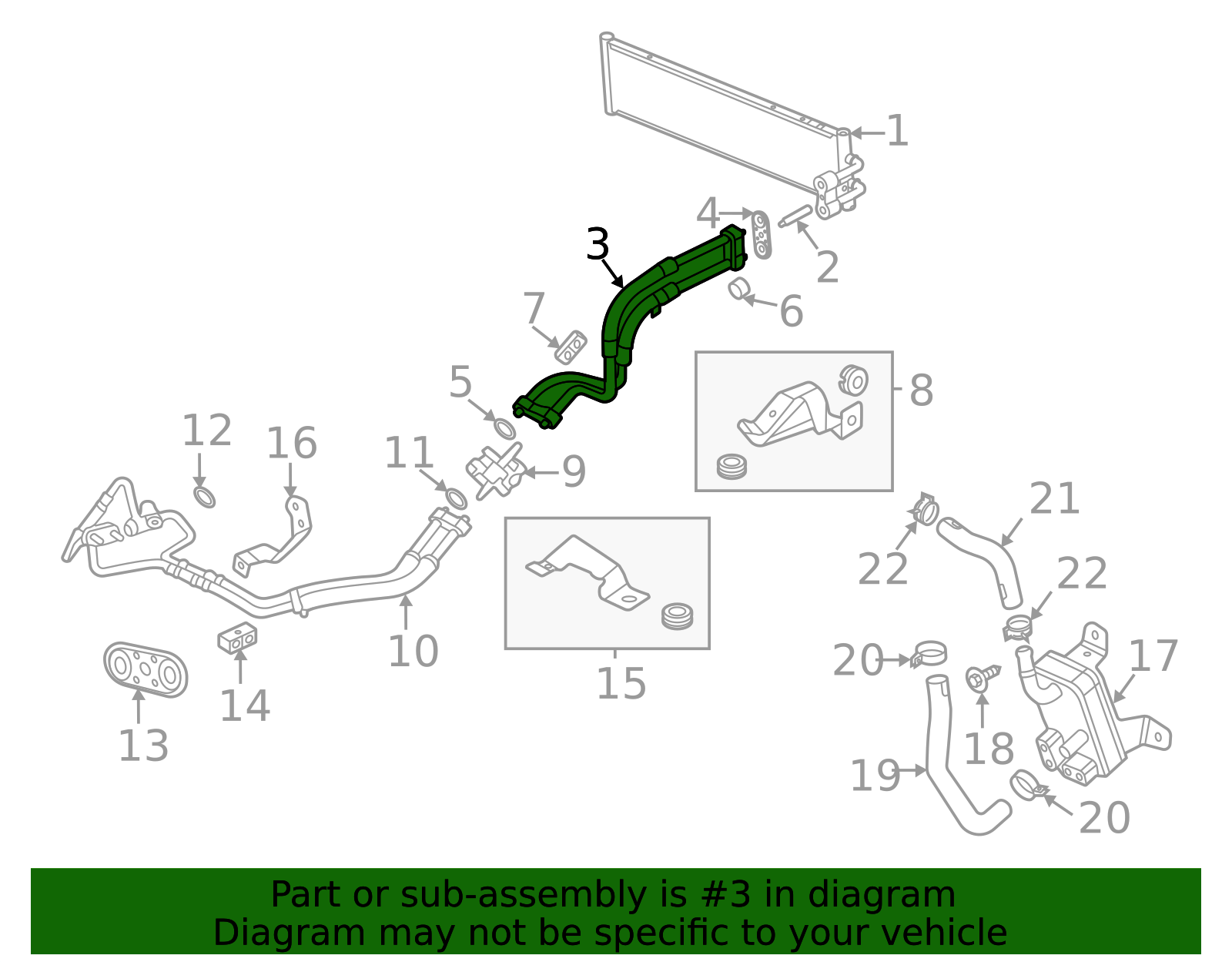 Transmission Cooler Inlet and Outlet Pipe - GM (84011933)