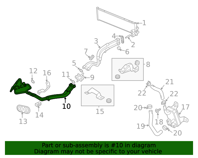 84011944 GM Transmission Cooler Inlet and Outlet Pipe GM Parts Store