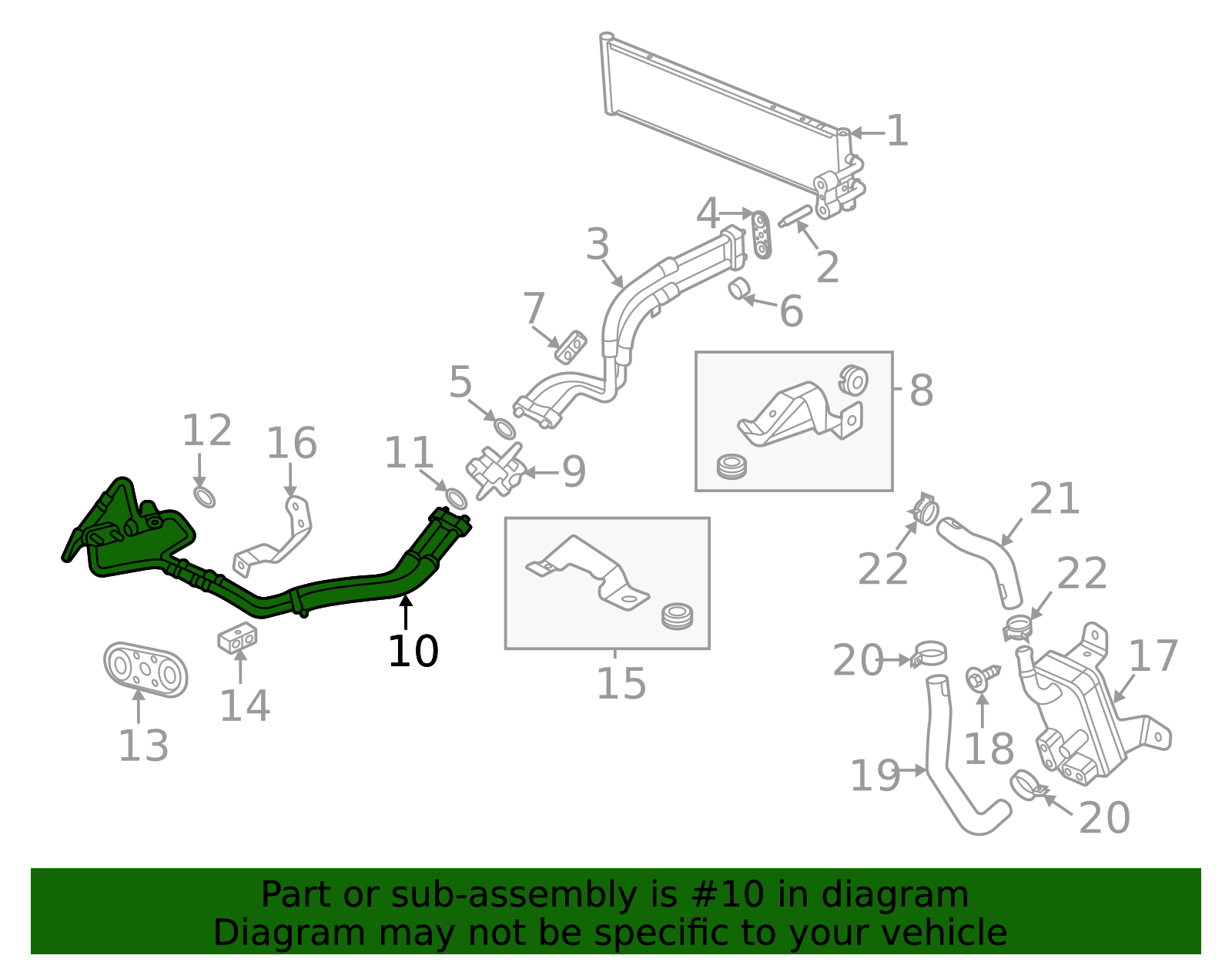 Transmission Cooler Inlet and Outlet Pipe - GM (84011944)
