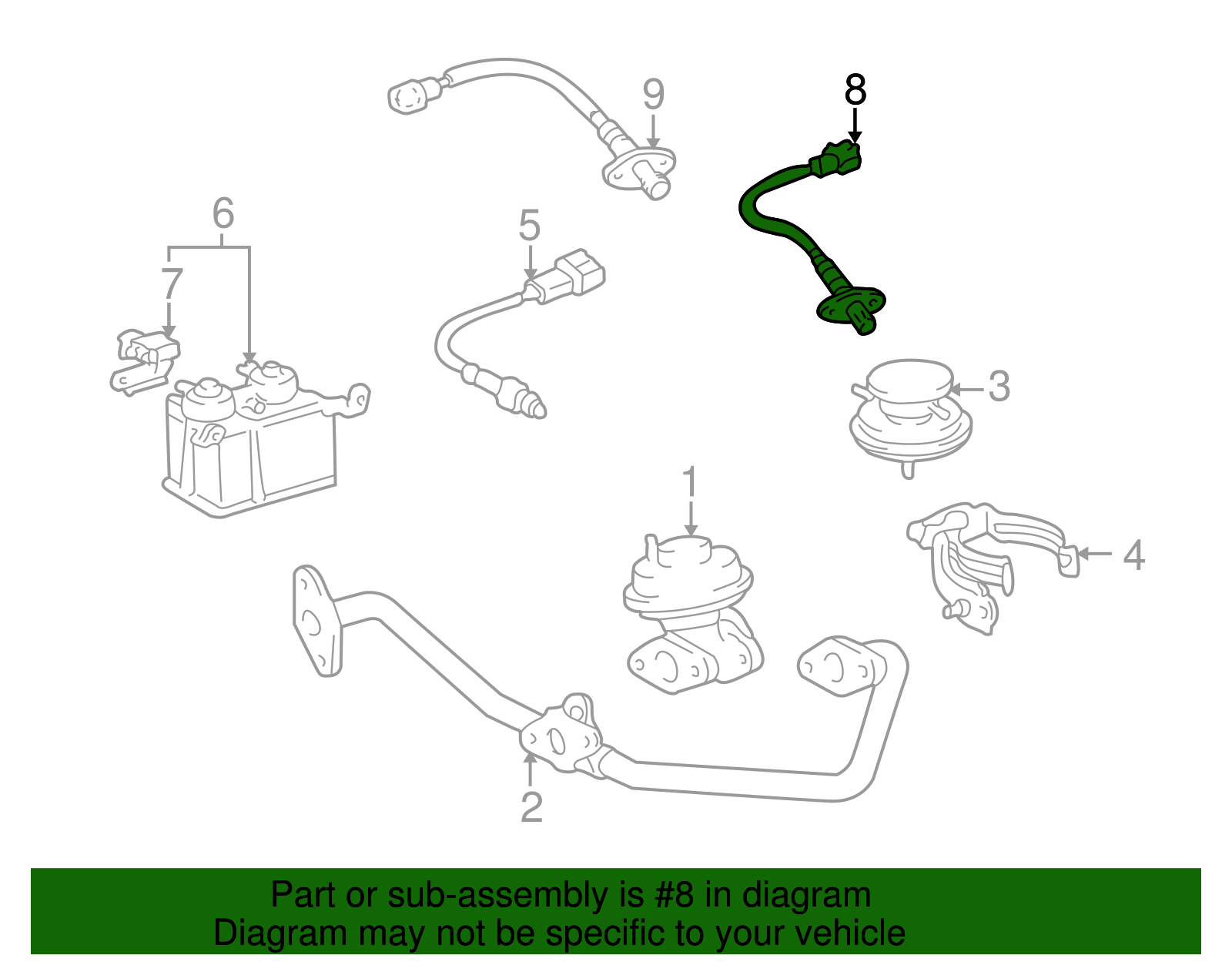 Oxygen Sensor - Toyota (89465-39605)