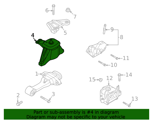 20212022 Kia Sorento Engine Mount 21810P2650