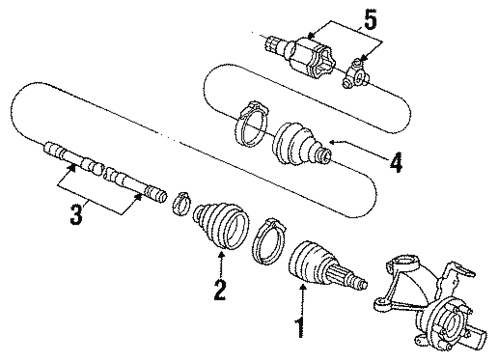 Cv Joint Boot Kit - Ford (E8DZ-3A331-E)
