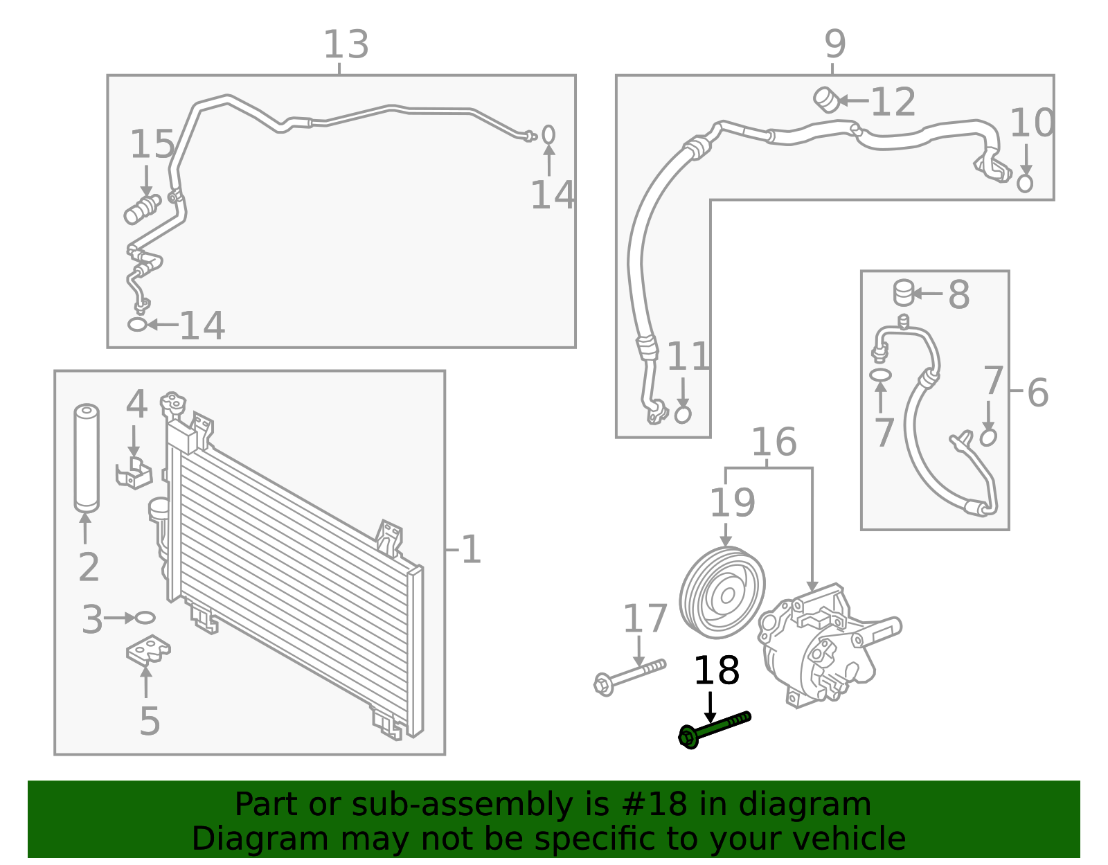 Compressor Lower Bolt - Scion (90118-WB639)