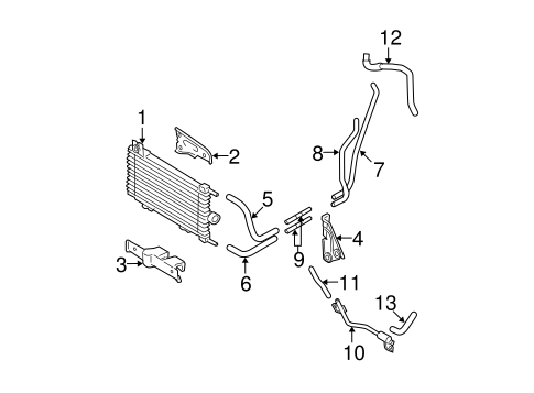 Trans Oil Cooler for 2010 Nissan Rogue #0