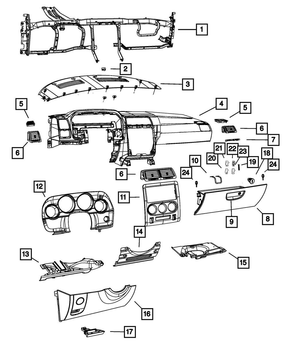 20082014 Dodge Challenger OEM NEW Mopar 0817 Dodge Challenger