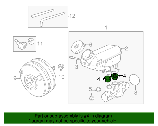 Reservoir Tank Grommet 7B0-698-817