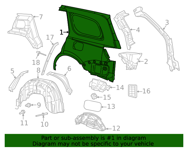 20142022 Jeep Quarter Panel 68214166ad