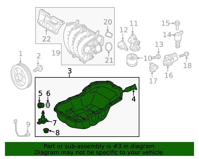 PEP8104AX Oil Pan 2019 2020 Mazda 3 Werner Mazda Parts