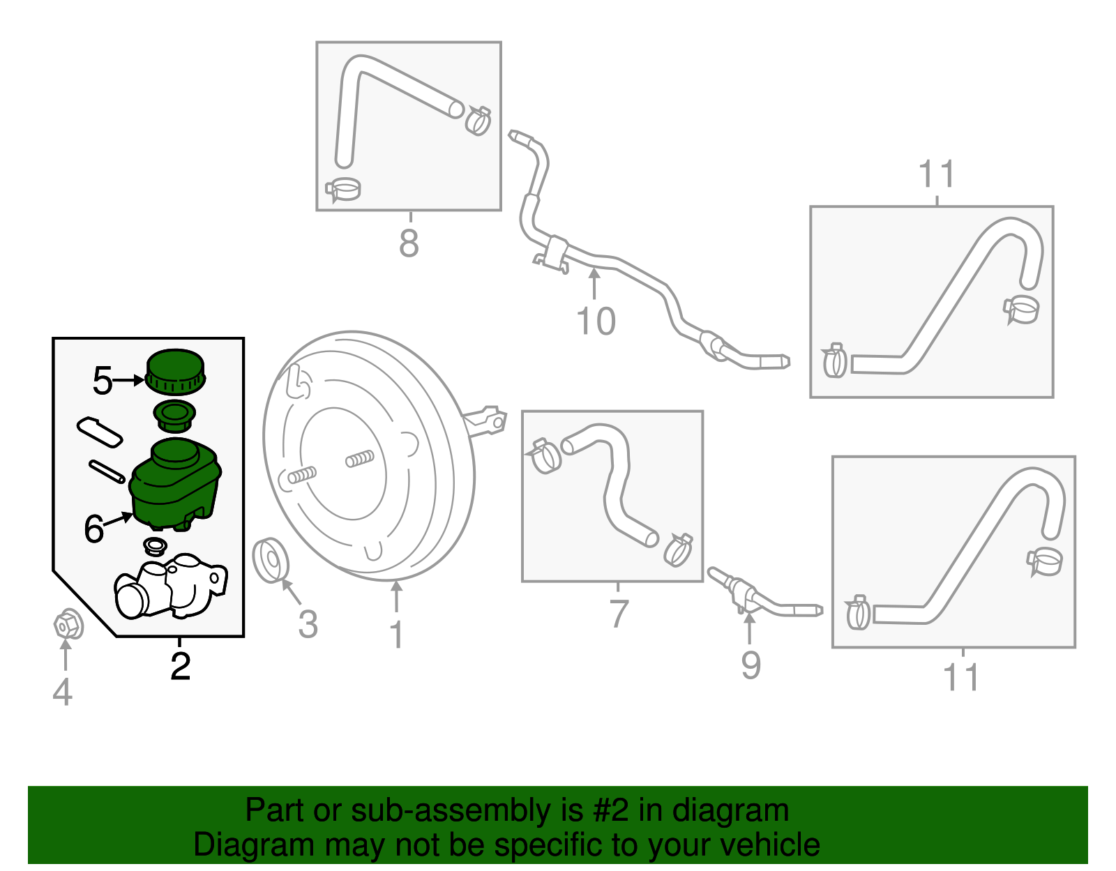 Master Cylinder - Scion (SU003-10514)