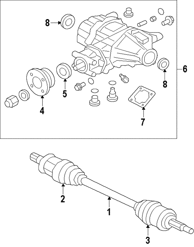 Genuine OEM Manual Transmission Output Shaft Seal Part# MD755526 Fits ...