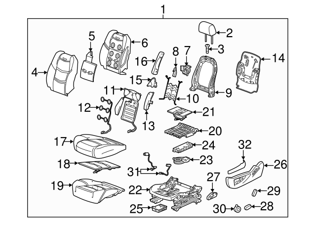 GM OEM Driver Seat-Actuator 84287377