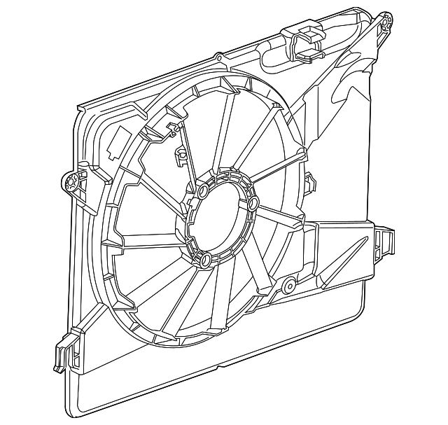 20152020 Chevrolet Trax Engine Cooling Fan Shroud 95353141 GM Parts