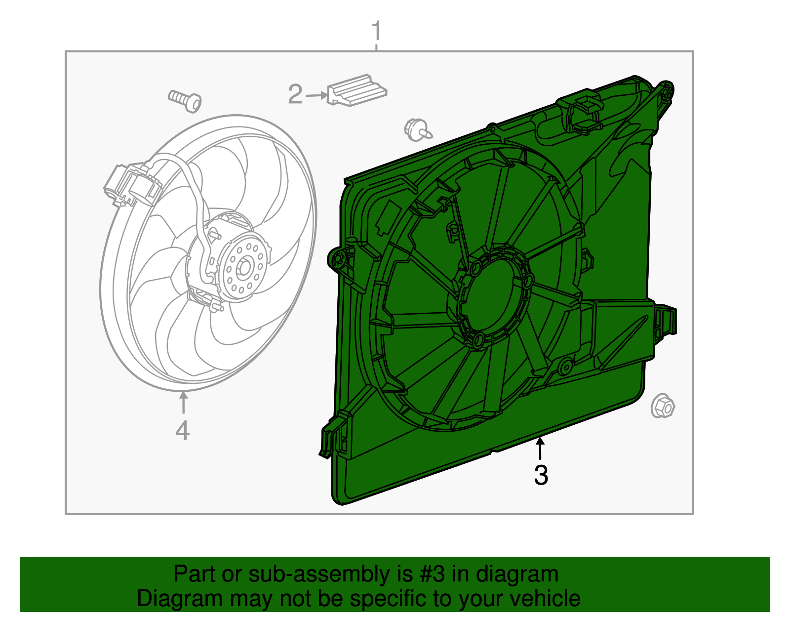 Engine Cooling Fan Shroud - GM (95484868)