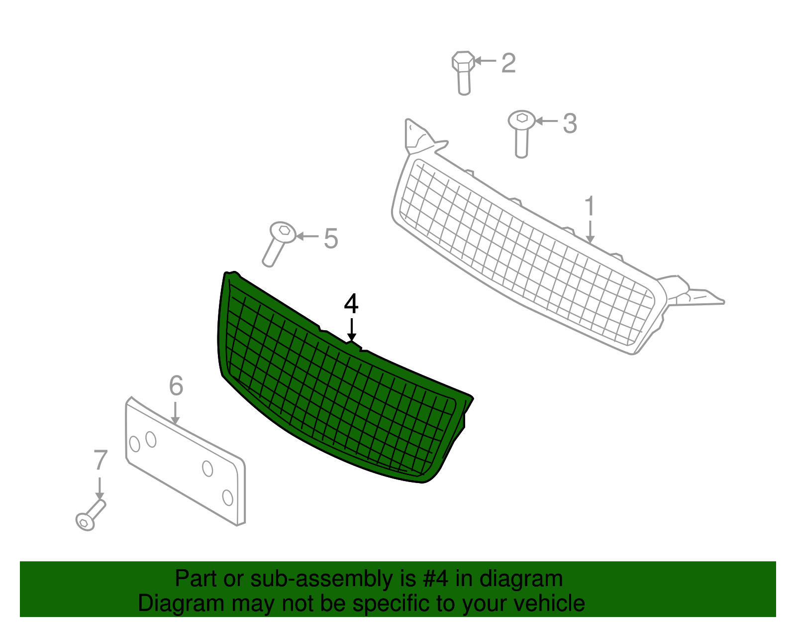 Front Lower Grille - GM (96813738)