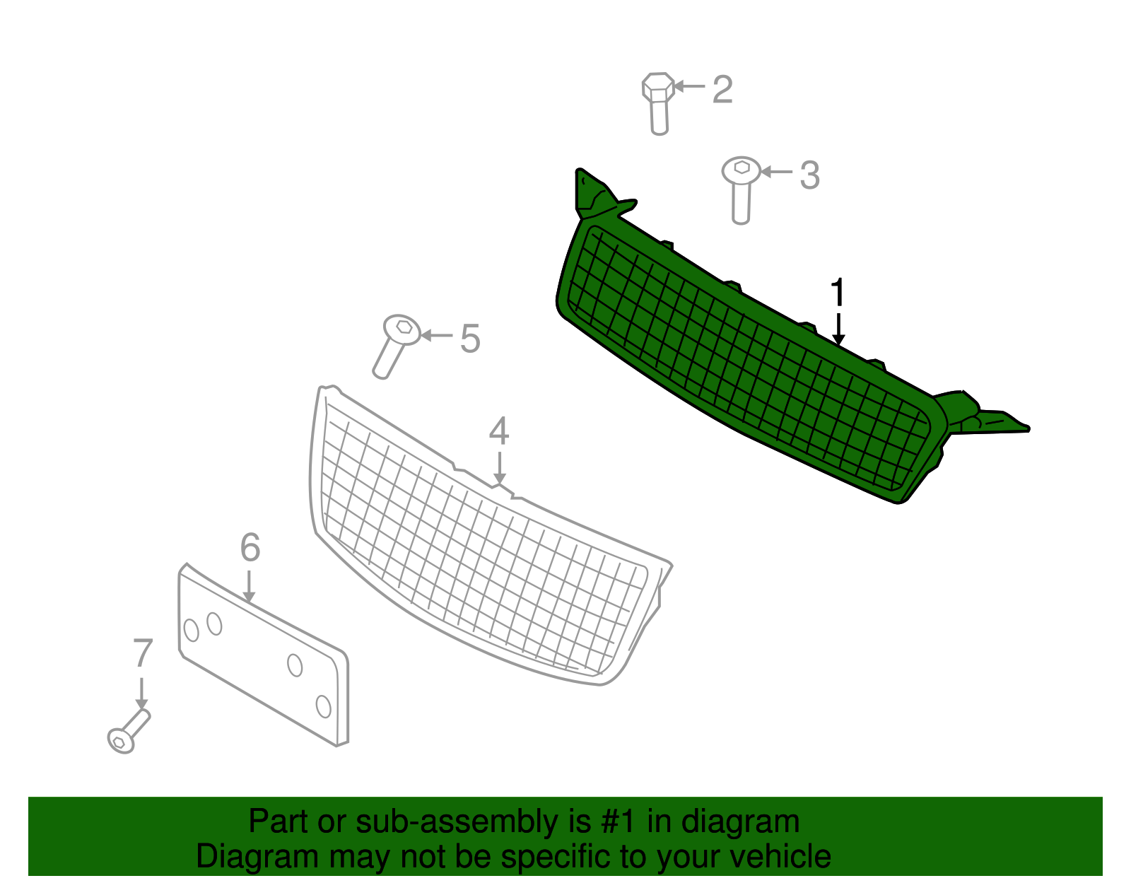 Front Upper Grille - GM (96808248)