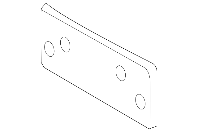GM Genuine 96813875 License Plate Bracket Front GM Genuine 96813875 License Plate Bracket Front