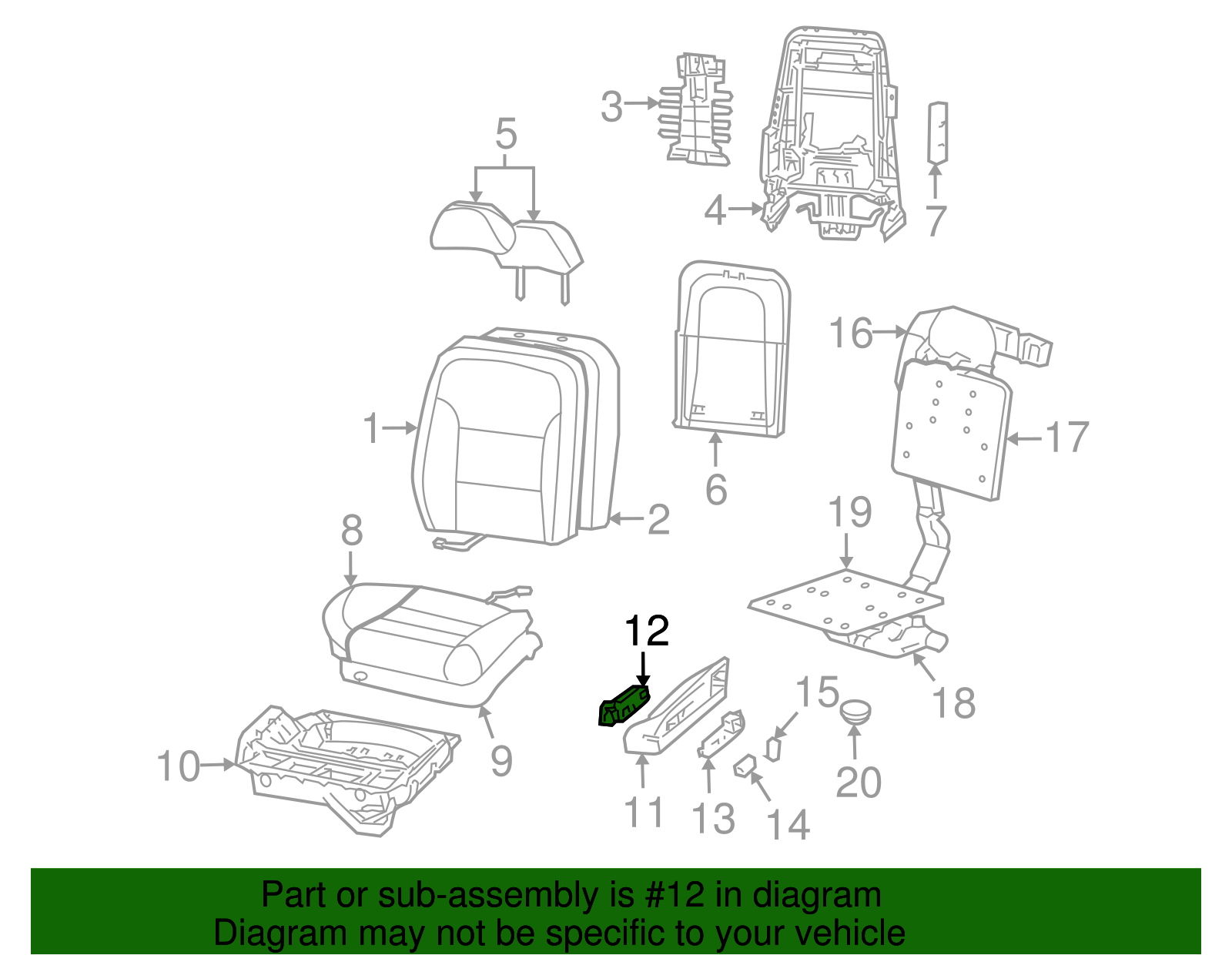 Control Switch - Ford (YW4Z-14A701-AA)