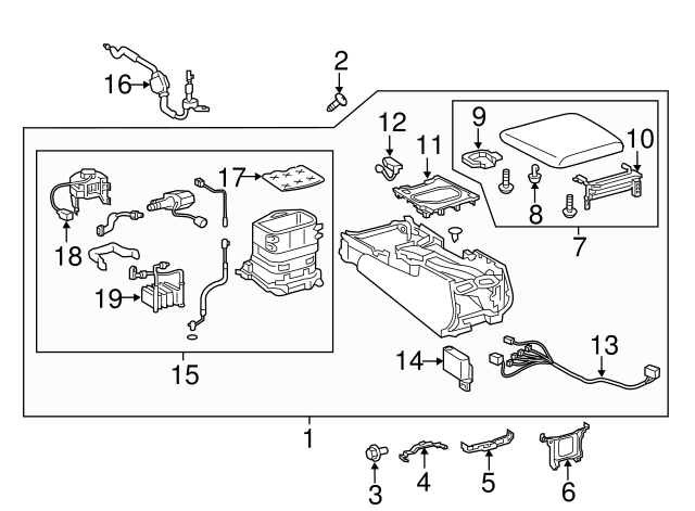 88529-60050 - Tray - 2008-2021 Lexus LX570 | My L Parts