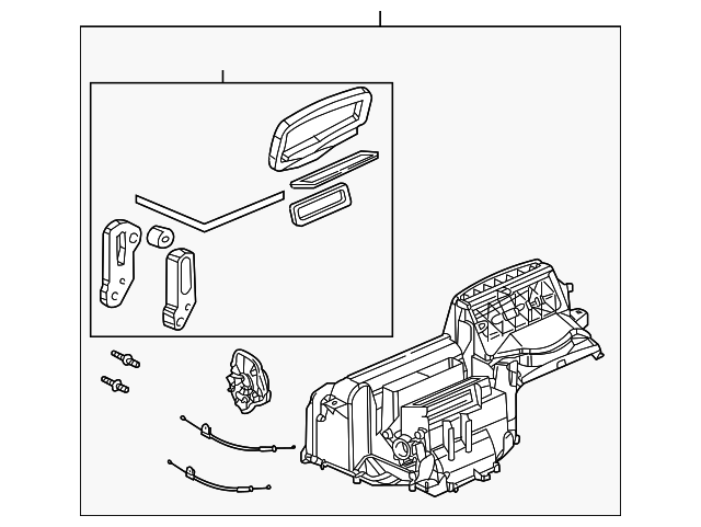 Case Assembly, A/C Evpr - GM (89019171)
