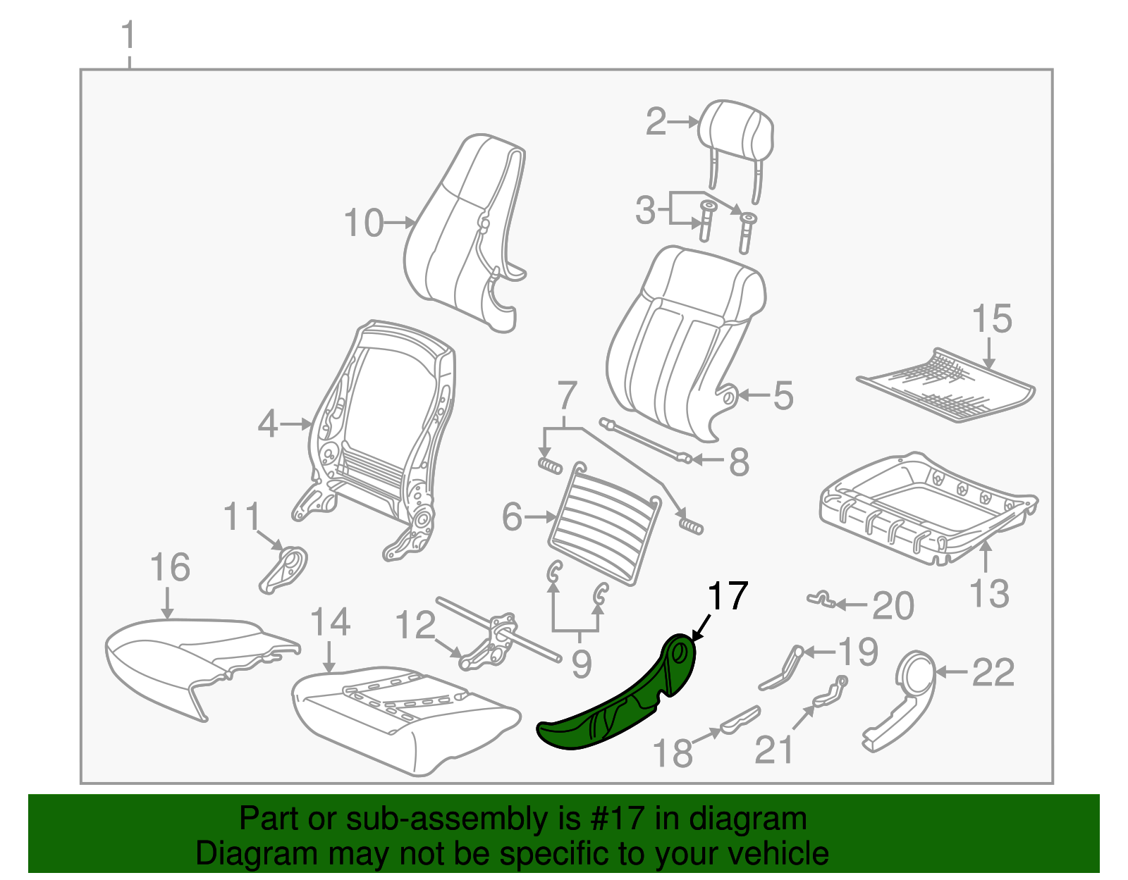 Panel, F/Seat Cushion Side Fin                *Left Oak - GM (90595250)