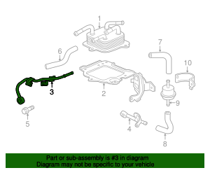 25910-R90-000 - 2012-2015 Honda Crosstour - Pipe A (Atf) | Genuine ...