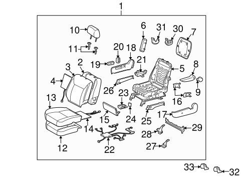 Front Seat Components for 2008 Toyota Sienna #2