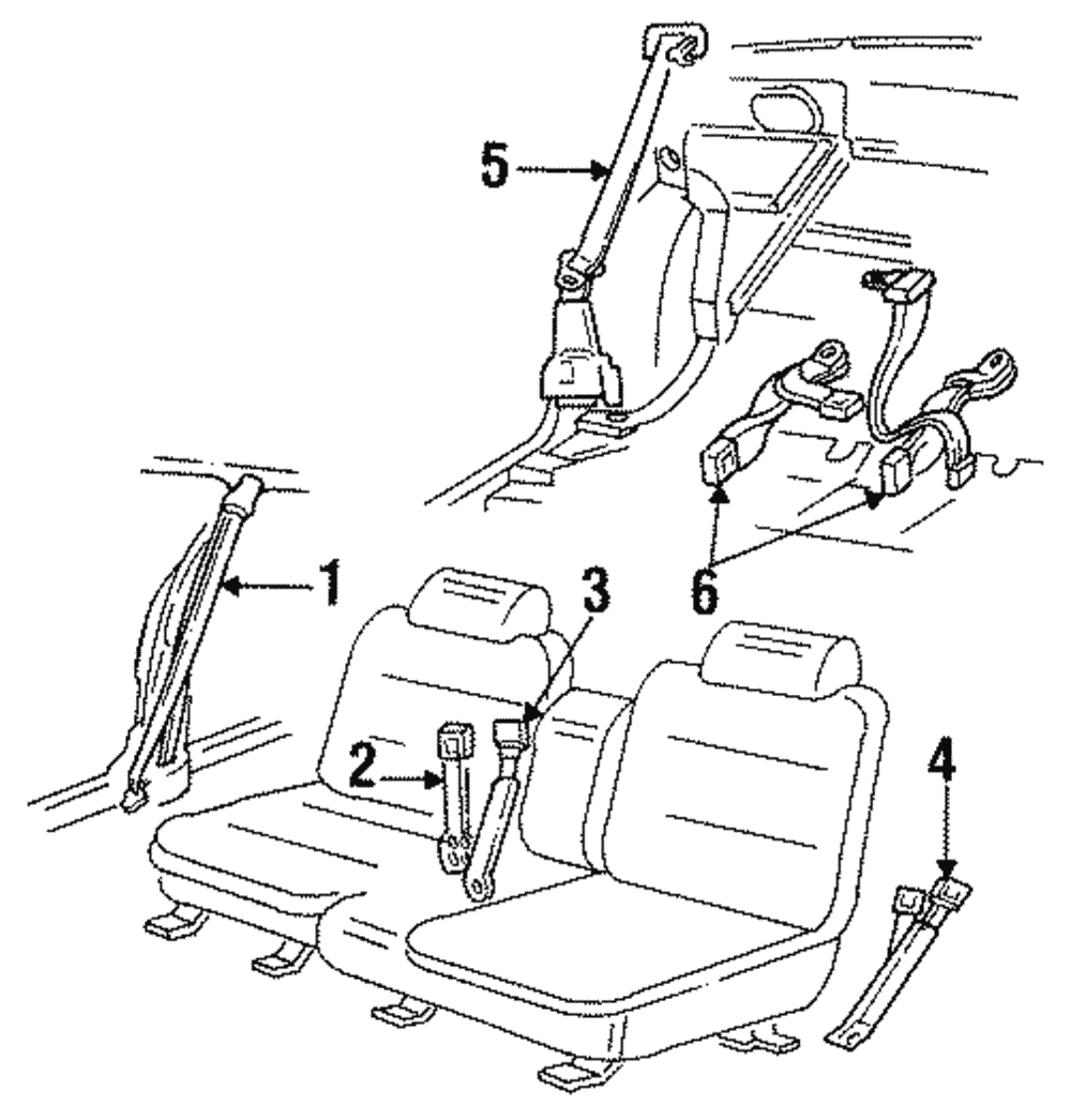 Belt & Retractor - GM (12397109)