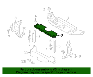 2019-2023 Ford Ranger Upper Deflector KB3Z-8312-A | OEM Parts Online