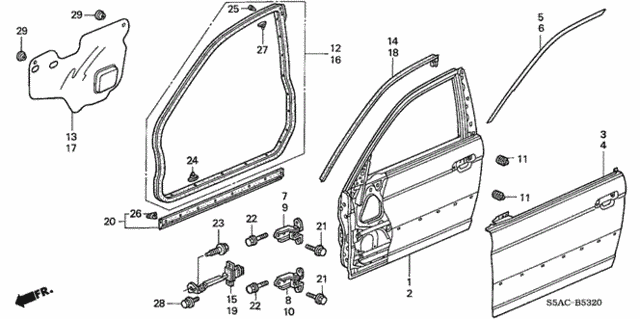 Front Door Panels for 2005 Honda Civic #0