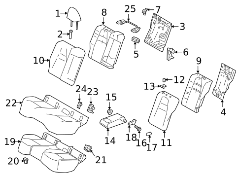 TOYOTA Genuine 72646-02030-B0 Seat Back Stop Button Grommet TOYOTA Genuine 72646-02030-B0 Seat Back Stop Button Grommet
