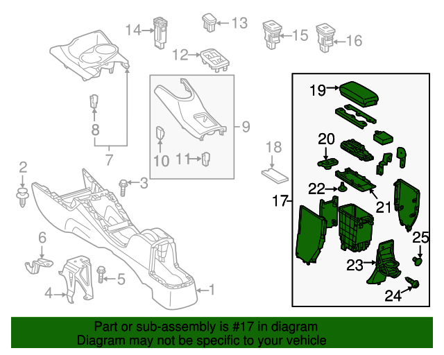 TOYOTA 58903-52020-C0 Console Panel Sub Assembly